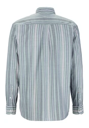 BOSS ORANGE Langarmhemd Lambey_1_M mit Button-down-Kragen Hellblau/Blau/Grau