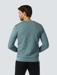 NO EXCESS Strickpullover Crewneck Hellblau/Türkis/Grün/Blau