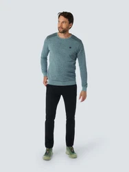 NO EXCESS Strickpullover Crewneck Hellblau/Türkis/Grün/Blau