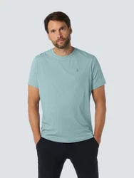 NO EXCESS T-Shirt mit Logo Hellblau/Grün/Türkis