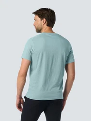 NO EXCESS T-Shirt mit Logo Hellblau/Grün/Türkis
