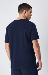 Champion T-Shirt Crewneck Kurzarmshirt Dunkelblau/Blau