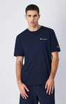 Champion T-Shirt Crewneck Kurzarmshirt Dunkelblau/Blau Champion T-Shirt Crewneck Kurzarmshirt Dunkelblau/Blau