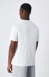 Champion T-Shirt Crewneck Kurzarmshirt Weiß/Creme/Rot