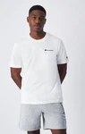 Champion T-Shirt Crewneck Kurzarmshirt Weiß/Creme/Rot