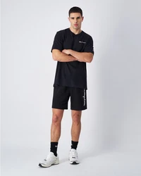 Champion T-Shirt Crewneck Kurzarmshirt schwarz/weiß