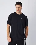 Champion T-Shirt Crewneck Kurzarmshirt schwarz/weiß Champion T-Shirt Crewneck Kurzarmshirt schwarz/weiß