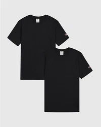 Champion T-Shirt 2Pack Crew-Neck Authentic Athletic Apparel (2-tlg.) schwarz