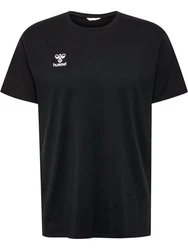 hummel T-Shirt T-Shirt Rundhalsausschnitt gesticktes Logo Regular fit (7924) schwarz