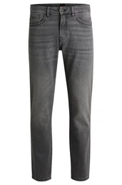 Straight-Jeans RE.MAINE BO mit BOSS Leder-Badge