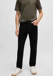 BOSS ORANGE Slim-fit Jeans DELAWARE BO Dunkelblau/Braun/Schwarz