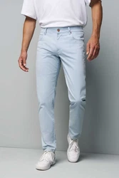 MEYER Chinos M5 Slim Hellblau