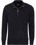 Barbour Strickpullover Troyer Holden Dunkelblau