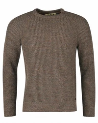 Barbour Strickpullover Horseford Khaki/Braun/Dunkelgrün/Grau