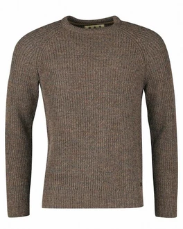 Barbour Strickpullover Horseford Khaki/Braun/Dunkelgrün/Grau