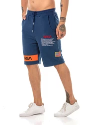 RedBridge Sweatshorts Nasa Motiv Dunkelblau/Blau/Hellblau