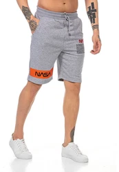 RedBridge Sweatshorts Nasa Motiv Hellgrau/Grau/Dunkelblau/Dunkelgrau/Orange