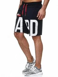 RedBridge Shorts Honolulu Trainings-Print Beige/Rot/Dunkelblau