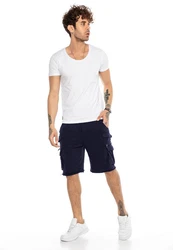 RedBridge Sweatshorts Herren Shorts Cargo Sweatpants Dunkelblau/Blau