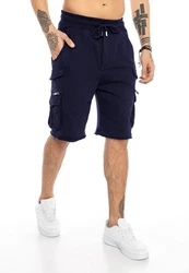 RedBridge Sweatshorts Herren Shorts Cargo Sweatpants Dunkelblau/Blau