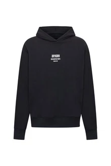 Drykorn Hoodie Style Bradlin Schwarz/Braun/Dunkelblau