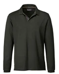 Barbour Langarm-Poloshirt Sports Dunkelgrün/Khaki