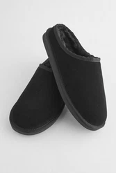 Next Signature Hausschuhe Schwarz
