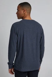 Blend Langarmshirt BLEND BHBhnoble Dunkelblau/Blau