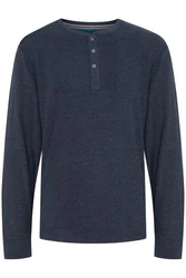 Blend Langarmshirt BLEND BHBhnoble Dunkelblau/Blau