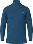 New Balance Laufshirt Space Dye 1/4 Zip Blau meliert