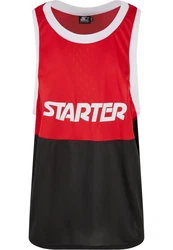 Starter Black Label Split Mesh Tank Top Rot