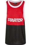 Starter Black Label Split Mesh Tank Top Rot