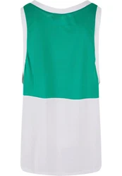 Starter Black Label Split Mesh Tank Top Dunkelgrün/Blau/Grün/Weiß