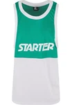 Starter Black Label Split Mesh Tank Top Dunkelgrün/Blau/Grün/Weiß