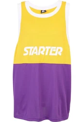 Starter Black Label Split Mesh Tank Top schwarz