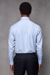 Next Langarmhemd Hemd Hellblau/Blau