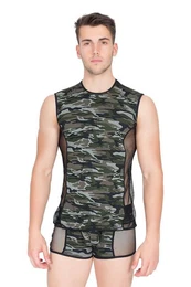 T-Shirt Camouflage T-Shirt 58-77 Mnner V-Shirt