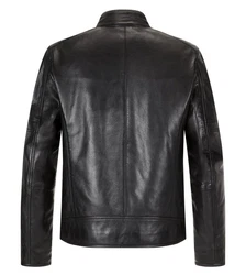Milestone Lederjacke MSBender Schwarz/Grau