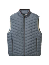 TOM TAILOR Steppweste Grau/Hellblau/Dunkelblau/Blau