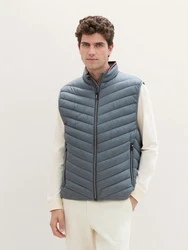 TOM TAILOR Steppweste Grau/Hellblau/Dunkelblau/Blau