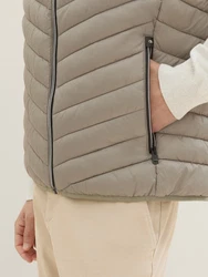 TOM TAILOR Steppweste Braun/Khaki/Beige/Dunkelgrün