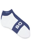 BOSS Freizeitsocken 2P AS Logo Blau/Dunkelblau/Beige/Braun