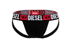 Diesel Herren Jockstrap 3 Pack UMBR-JOCKYTRHEEPACK Schwarz/Grau/Rot