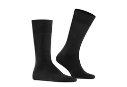 FALKE Kurzsocken Herren Businessstrumpf Cool 24/7 Schwarz