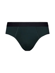 Hanro Slip Cotton Essentials Dunkelgrün/Schwarz