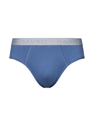 Hanro Slip Cotton Essentials Dunkelblau/Blau