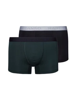 Hanro Retro Pants Cotton Essentials (2-St) Dunkelgrün/Dunkelblau/Blau