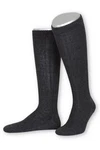 Lusana Trachtensocken Trachten Kniestrümpfe L4910 anthrazit/jägeroliv/trachtenbraun (L4910)