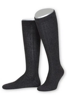 Lusana Trachtensocken Trachten Kniestrümpfe L4910