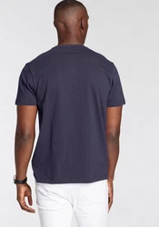 DELMAO T-Shirt Kurzarm Dunkelblau/Hellblau/Braun/Schwarz
